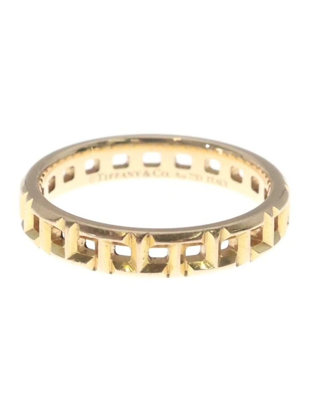 Tiffany & Co T True Narrow Ring 18k Pink Gold